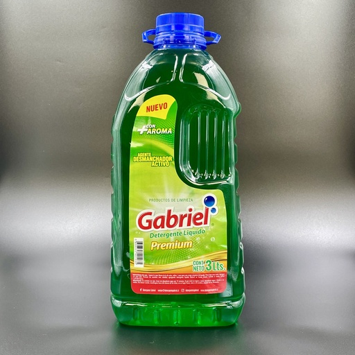 [AH10102030] DETERGENTE LIQUIDO GABRIEL PREMIUM VERDE 3 LT